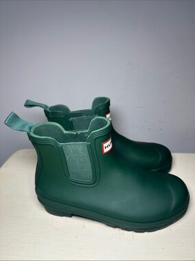 Hunter Deep dark Green Slip-On rain boots
